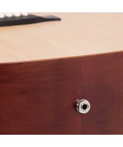 Chitarra acustica mancina soundsation grand teton-dnce-nt-lh dreadnought cutaway eq