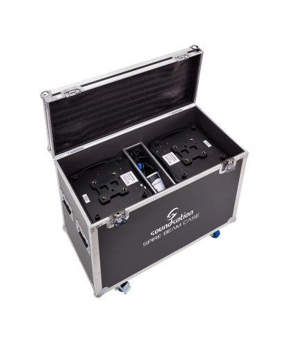 Set 2 Furniture Heads Soundsation Spire 230 Beam with Flight Case