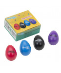 Peace RH-37-PACK 4 Pezzi - Maracas Colorate a Forma di Uovo | Piazzo