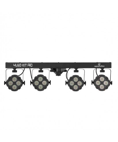KIT LUCI SOUNDSATION 4LEDKIT-PRO 4x4Pz 10W RGBW 4IN1 LED