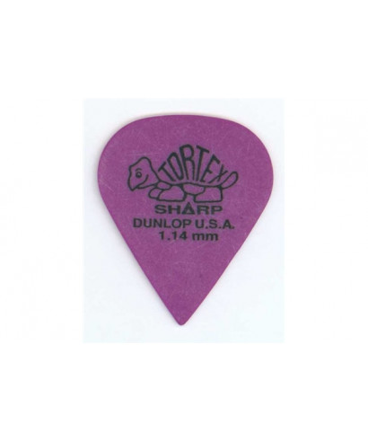 Dunlop 412R1.14 Tortex Sharp Purple 1.14mm Bag/72