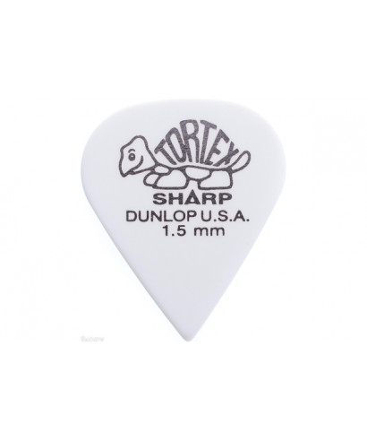 Dunlop 412R1.5 Tortex Sharp White 1.5mm Bag/72