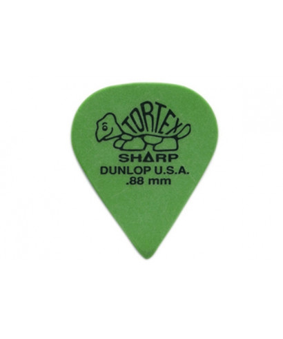 Dunlop 412P Tortex Sharp Green .88