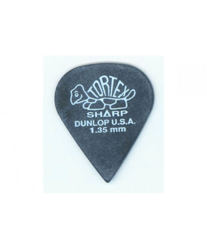 Dunlop 412P Tortex Sharp Black 1.35