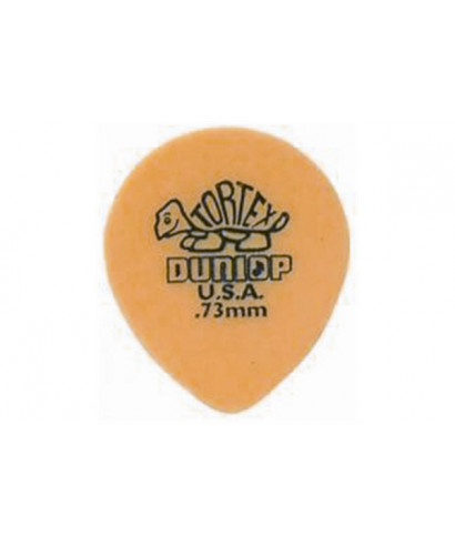 Dunlop 413R Tortex Tear Drop Yellow .73