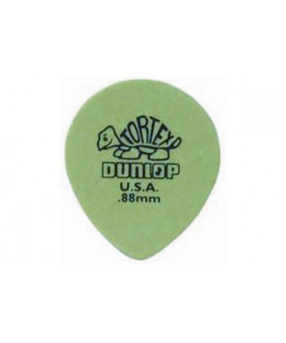 Dunlop 413R Tortex Tear Drop Green .88