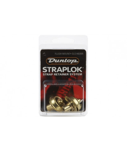 Dunlop SLS1402BR Straplok Flush Mount Strap Retainer System, Brass