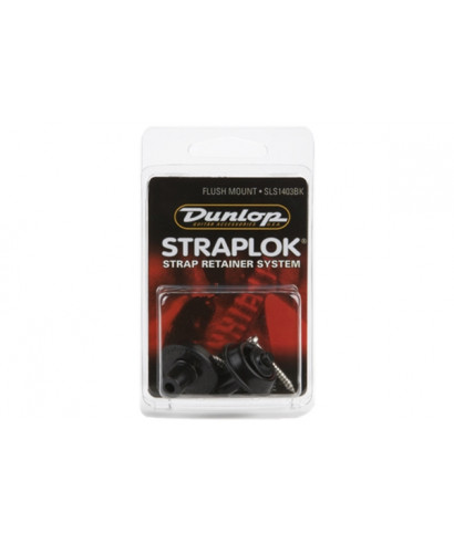 Dunlop SLS1403BK Straplok Flush Mount Strap Retainer System, Black