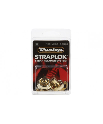 Dunlop SLS1404G Straplok Flush Mount Strap Retainer System, Gold