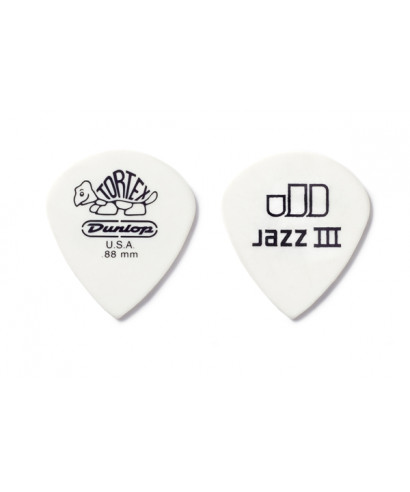 Dunlop 478P.073 TORTEX WHITE JAZZ III, .73MM