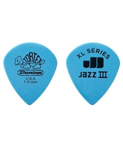 Dunlop 498P1.00 TORTEX JAZZ III XL, 1.0MM