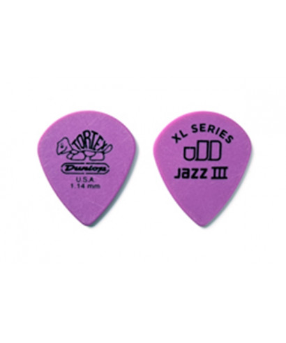 Dunlop 498R1.14 TORTEX JAZZ III XL, 1.14MM