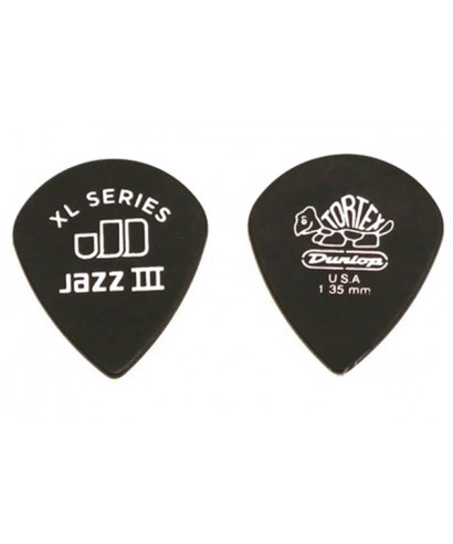 Dunlop 498R1.35 TORTEX JAZZ III XL, 1.35MM