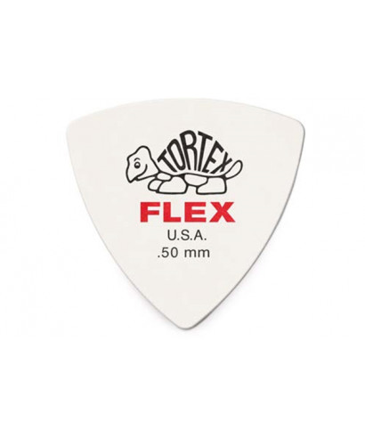 Dunlop 456P.50 TORTEX FLEX RNDTRI NAT 6/PLYPK