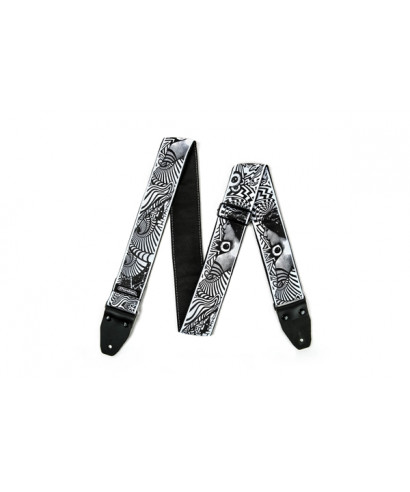 Dunlop ILD02 shoulder strap I love dust vortex black white