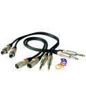 ROCKGEAR RCL 30383 D7 M XLR Microphone Cable (M) / Jack (M) TS 6.3mm 3M