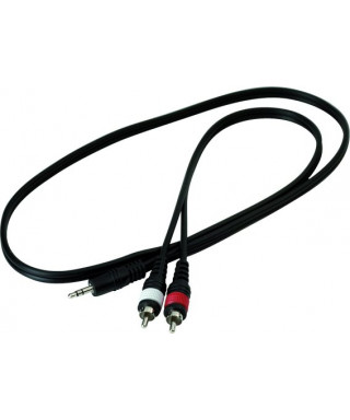 ROCKGEAR RCL 20901 D4 ADAPTER CABLE JACK (M) TRS 3,5mm / 2 RCA (M), 1M