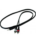 Rockgear RCL 20901 D4 Cavo Adattatore Jack(m) TRS 3,5mm / 2 RCA(m), 1m