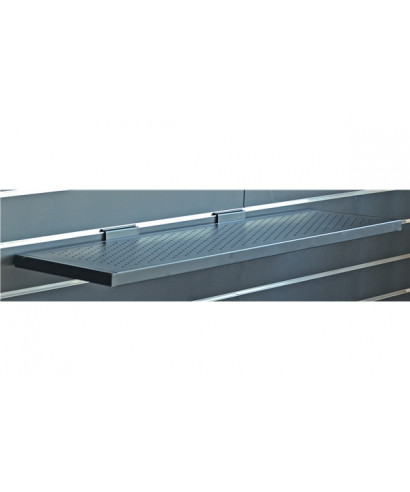Quik Lok SBS / 649L long perforated shelf for Slatwall exhibitor panels