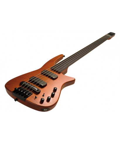 NS Design CR5 Radius Low 5 Fretless strings, Amber Satin