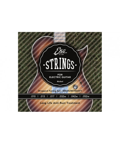 EKO electric guitar ropes 10-52 Light Top Heavy Bottom Set / 6