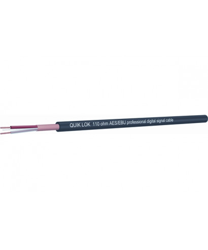 Quik Lok Cm / 818 BK Professional Cable On Coil