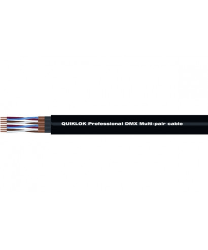 Quik lok cm/828 bk multipolar cable dmx
