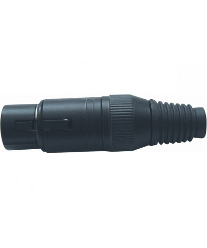 Quik Lok NC / 364-K XLR 3-pole female in black metal