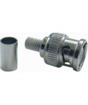 Quik lok bncm/59 connettore video bnc maschio a crimpare per rg 59