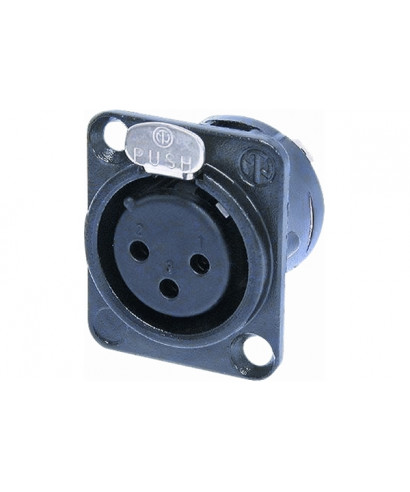 Quik Lok NC / 352 GD XLR 3-pole female from Neutrik panel
