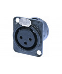 Quik Lok NC / 352 GD XLR 3-pole female from Neutrik panel