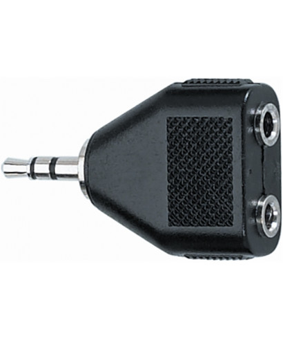 Quik lok ad/20 adattatore audio 2 jack 3.5 mm stereo femmina/jack 3.5 mm stereo