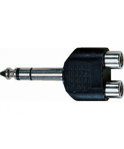 Quik Lok AD / 272 Audio adapter 2 RCA female / Jack 6.3 mm Stereo