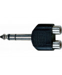 Quik Lok AD / 272 Audio adapter 2 RCA female / Jack 6.3 mm Stereo