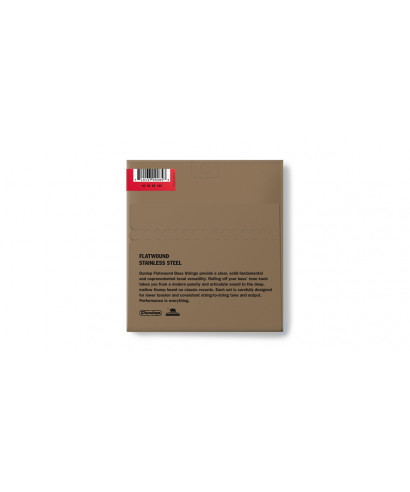 DUNLOP DBFS45105 Flatwound ropes for bass 45-105 medium-4 / sets