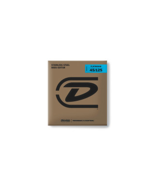 Dunlop DBFS45125 Corde Flatwound per basso 45-125 Medium-5/Set
