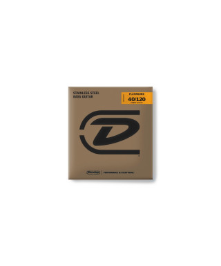 Dunlop DBFS40120S Corde basso Flatwound Light Scala corta Set/5