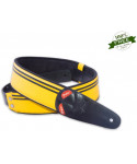 RightOn! Straps Race Yellow - Tracolla per Chitarra e Basso | Piazzo