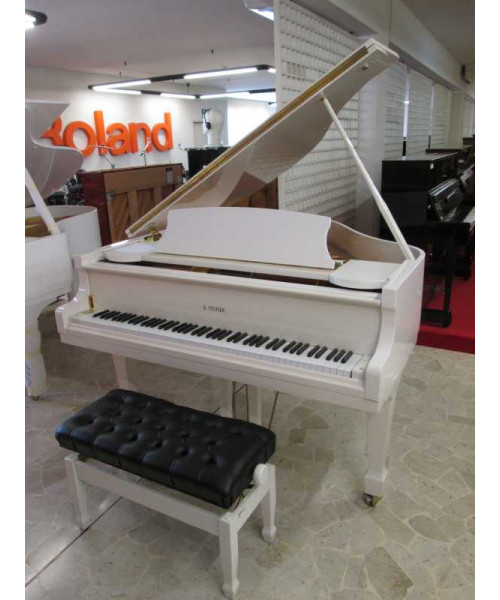 B. Steiner white piano 1/ 2-tailed rental