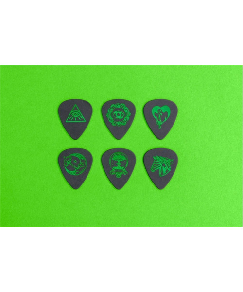 Dunlop ILDCT01 I Love Dust Pick Tin Green Box / 6