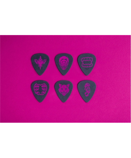 Dunlop ILDCT02 I Love Dust Pick Tin Magenta Box/6