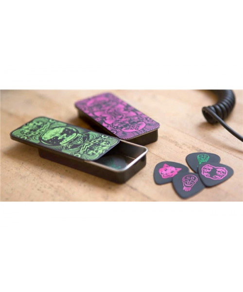 Dunlop ILDCT02 I Love Dust Pick Tin Magenta Box/6