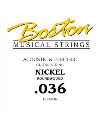 Boston BEN-036 .036 Corda singola per chitarra elettrica / acustica