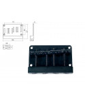 Boston BB-304-B Ponte attaccacorde per basso Jocker