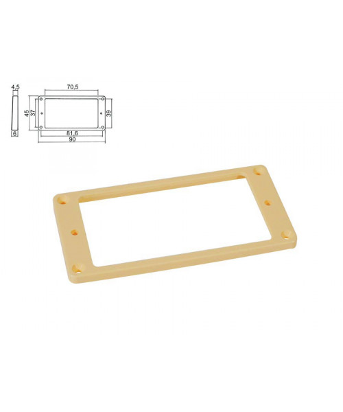 Boston HPF-02-SCR Frame for Humbucker pickup