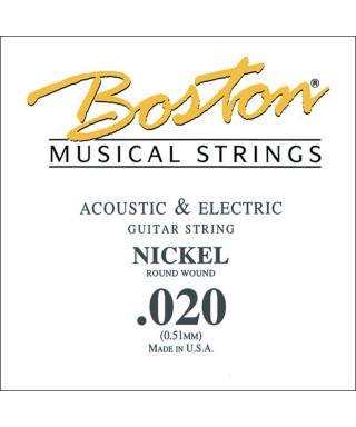 Boston BEN-020 .020 Corda singola per chitarra elettrica / acustica