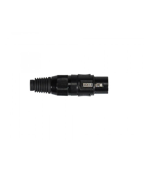 Boston XLR-1-FVBK Xlr plug, female, 3-pole, all black