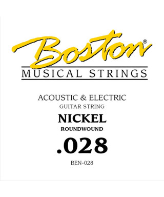 Boston BEN-028 .028 Corda singola per chitarra elettrica / acustica