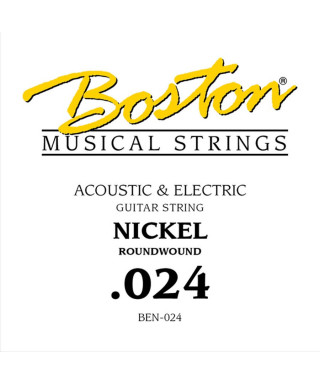 Boston BEN-024 .024 Corda singola per chitarra elettrica / acustica