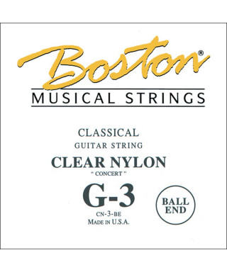 Boston CN-3-BE 3rd - G Corda singola per chitarra classica con pallino